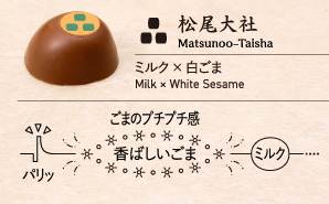 松尾大社 Matsunoo-Taisha ミルク × 白ごま Milk × White Sesame 