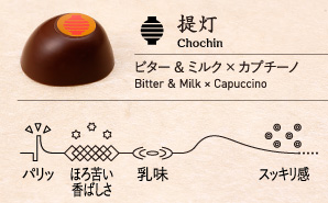 提灯 Chochin ビター ＆ ミルク × カプチーノ Bitter ＆ Milk × Capuccino