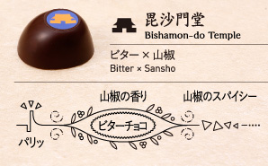 毘沙門堂 Bishamon-do Temple ビター × 山椒 Bitter × Sansho