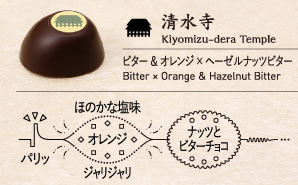 清水寺 Kiyomizu-dera Temple ビター ＆ オレンジ × ヘーゼルナッツビター Bitter × Orange ＆ Hazelnut Bitter