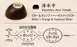 清水寺 Kiyomizu-dera Temple ビター ＆ オレンジ × ヘーゼルナッツビター Bitter × Orange ＆ Hazelnut Bitter