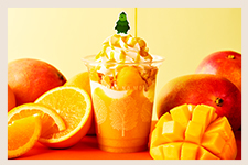 【ロマンの森限定】ロマンくんのひんやりパフェ　オレンジ&マンゴー