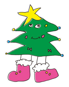 「おどるクリスマスツリーおばけ」 中山　朝陽ちゃん 6歳