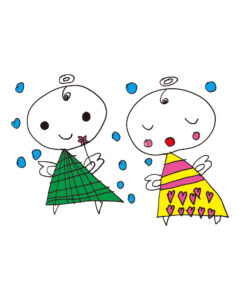 ゆきのてんしちゃん（きなちゃん はるとくん） 田中　里佳ちゃん 5歳